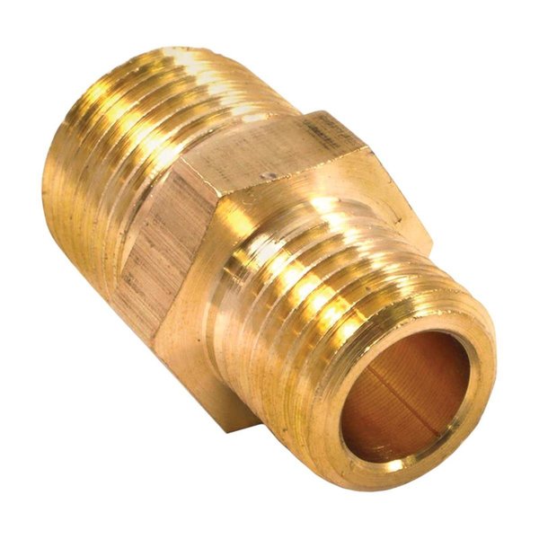 Forney Industires Brass Hose Reducer; 0.38 in. Male NPT x 0.25 in. Male NPT 1892785